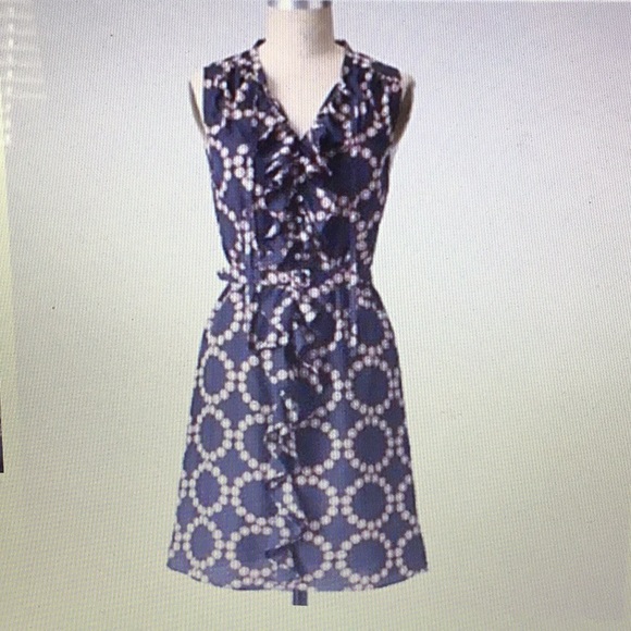 Anthropologie Dresses & Skirts - Anthropologie lil Bullseye Printed Silk Dress